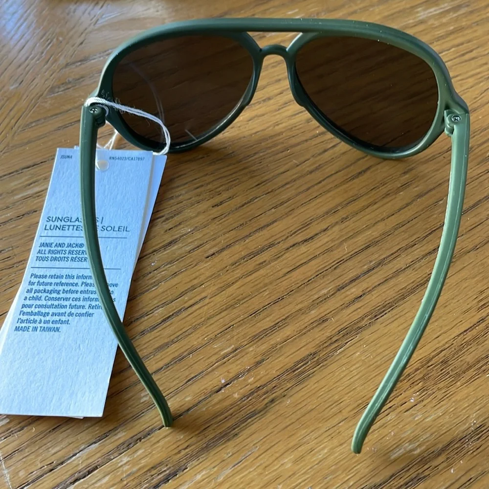 Janie & Jack Evergreen Sunglasses Ages 4 and up NWT